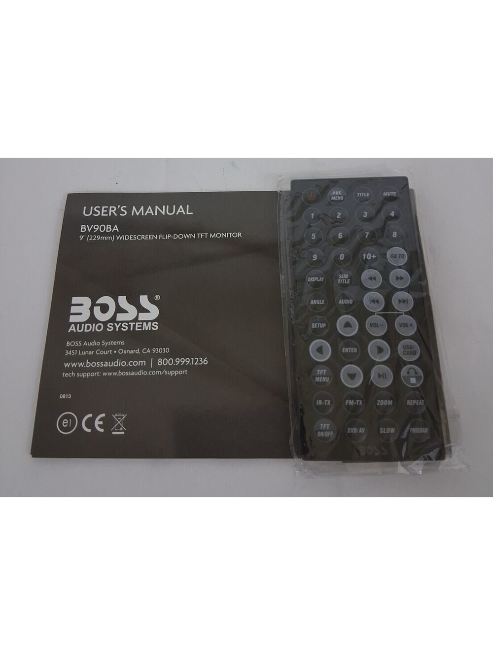 BOSS Audio System Manual & REMOTE Control Only for BV90BA Open Box Brand-NEW
